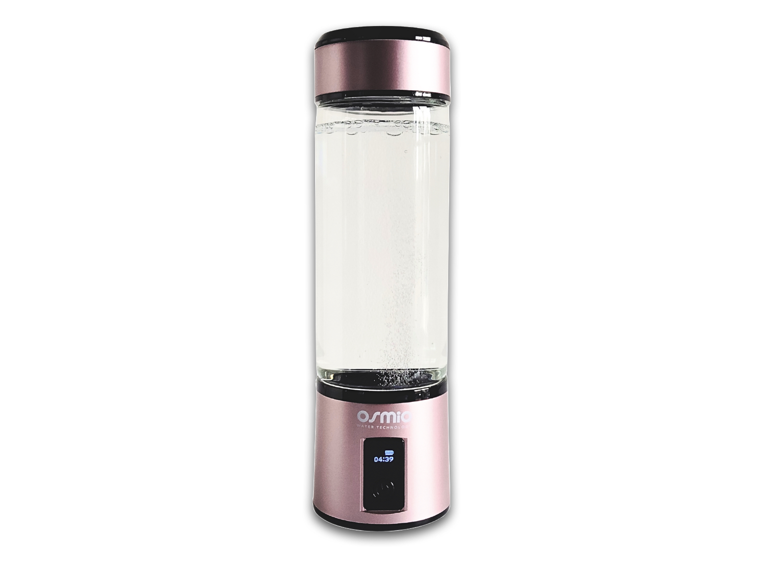 Osmio Duo 2.0 Hydrogen Water Bottle 400ml In Ash Rose